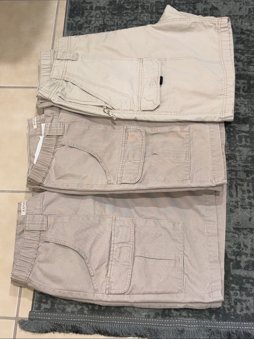Men’s 36W 3qty Vintage Cargo Short Bundle